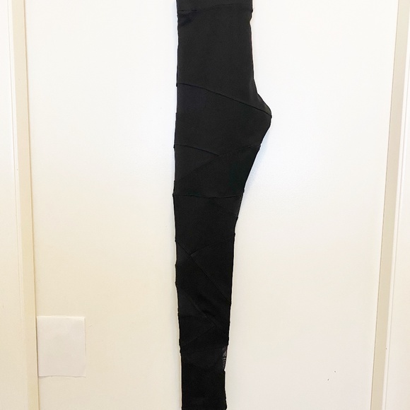 Bebe Cut Out Stretch Tights Leggings Black Small - Picture 7 of 10